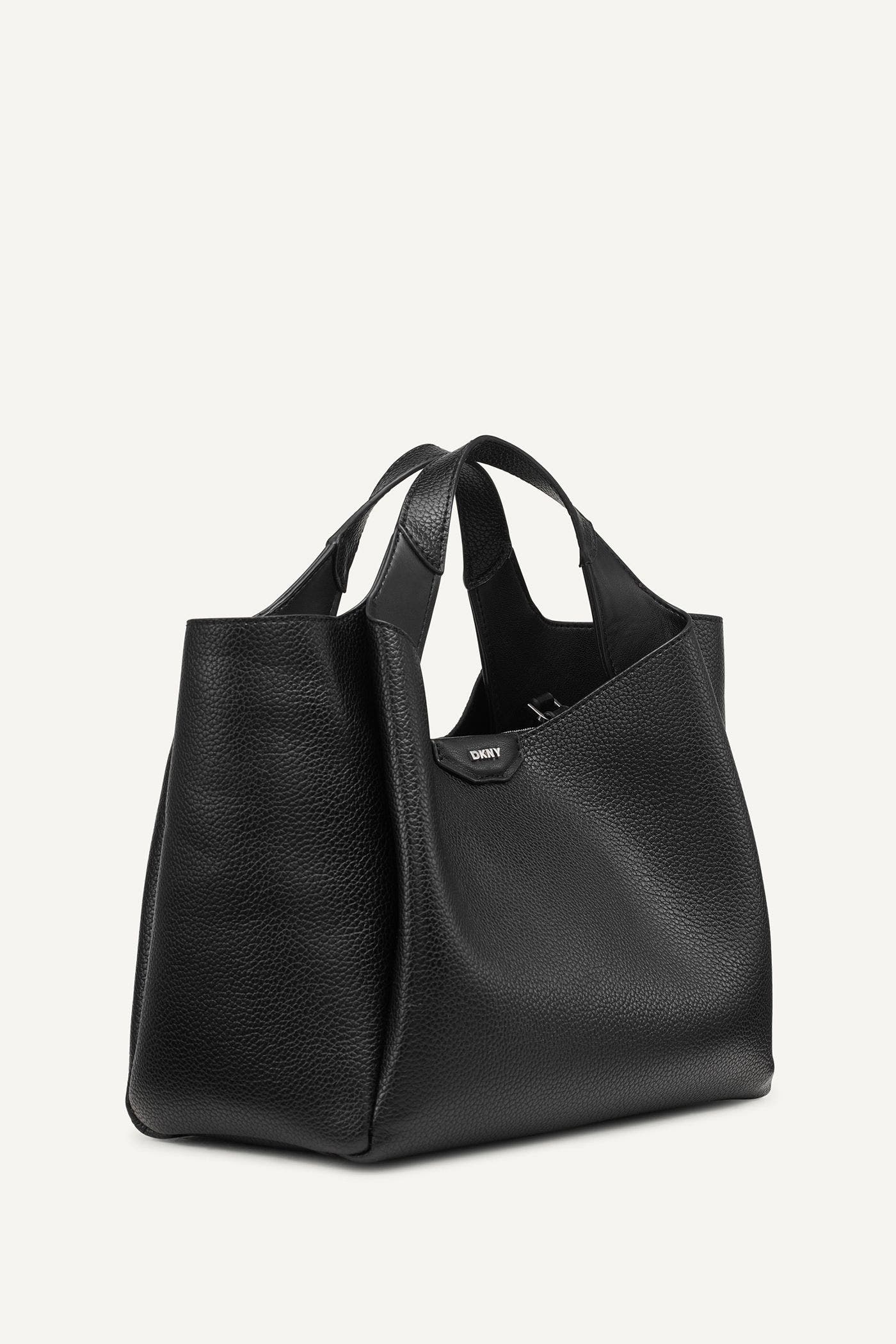 DKNY Willa Satchel, Alternate, color, Black/Silver
