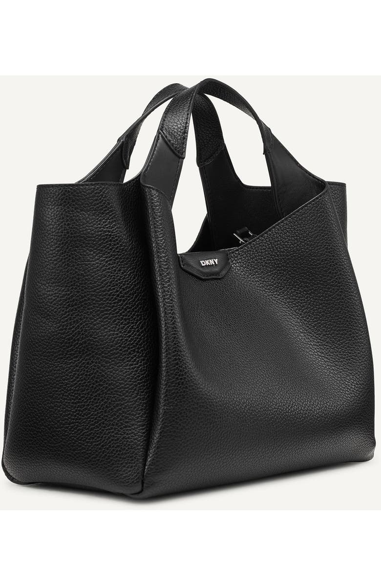 DKNY Willa Satchel, Alternate, color, Black/Silver