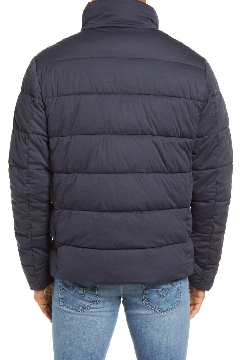 Waterproof Puffer Jacket, Alternate, color, BLUE BLACK MELANGE