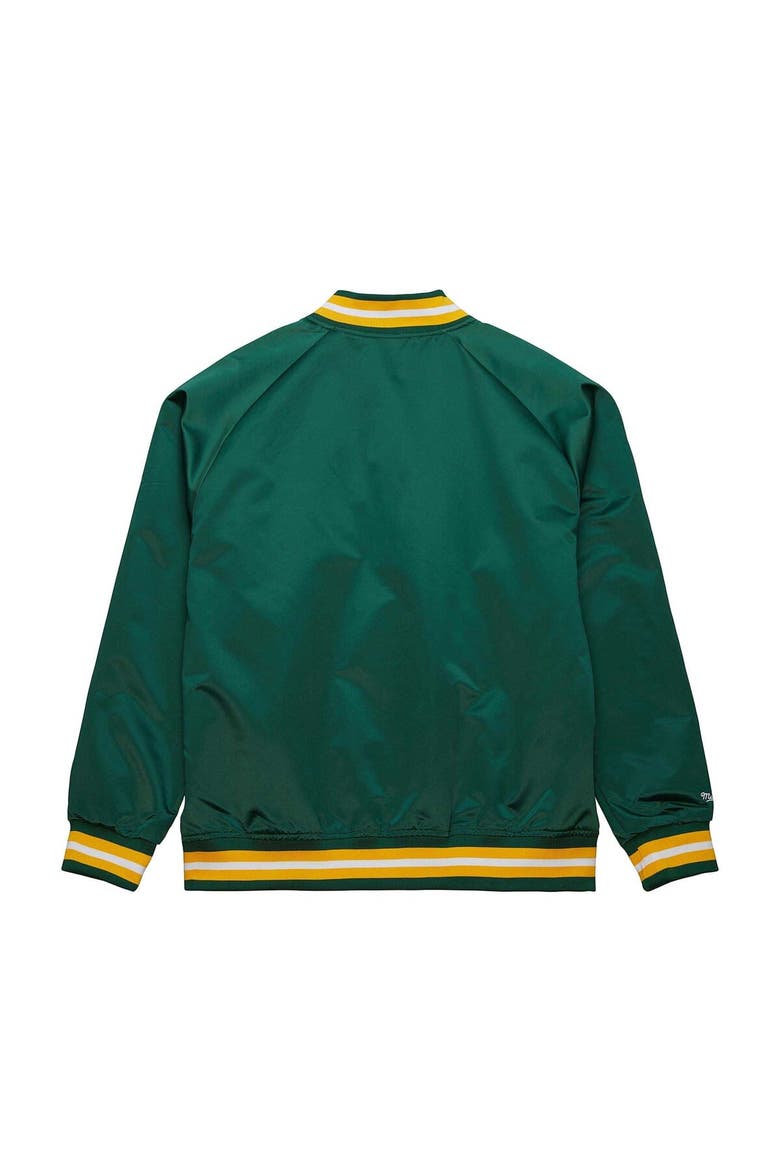 Men's Mitchell & Ness Green Seattle SuperSonics Hardwood Classics  Throwback Wordmark Raglan Full-Snap Jacket, Alternate, color, Green