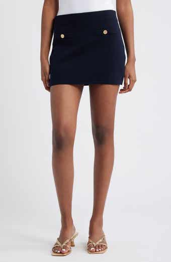 FRAME Cruise Merino Wool Miniskirt