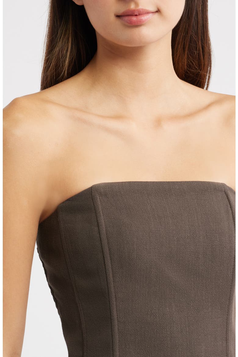 Marissa Corset Top, Alternate, color, BROWN