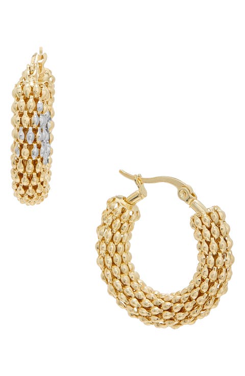 Beaded Hoop Earrings