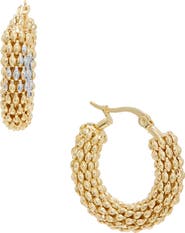 Juvell Beaded Hoop Earrings
