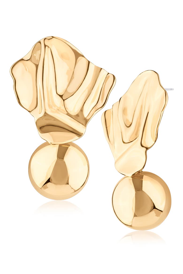 Molten Drop Statement Earrings (Nordstrom Exclusive), Main, color, GOLD