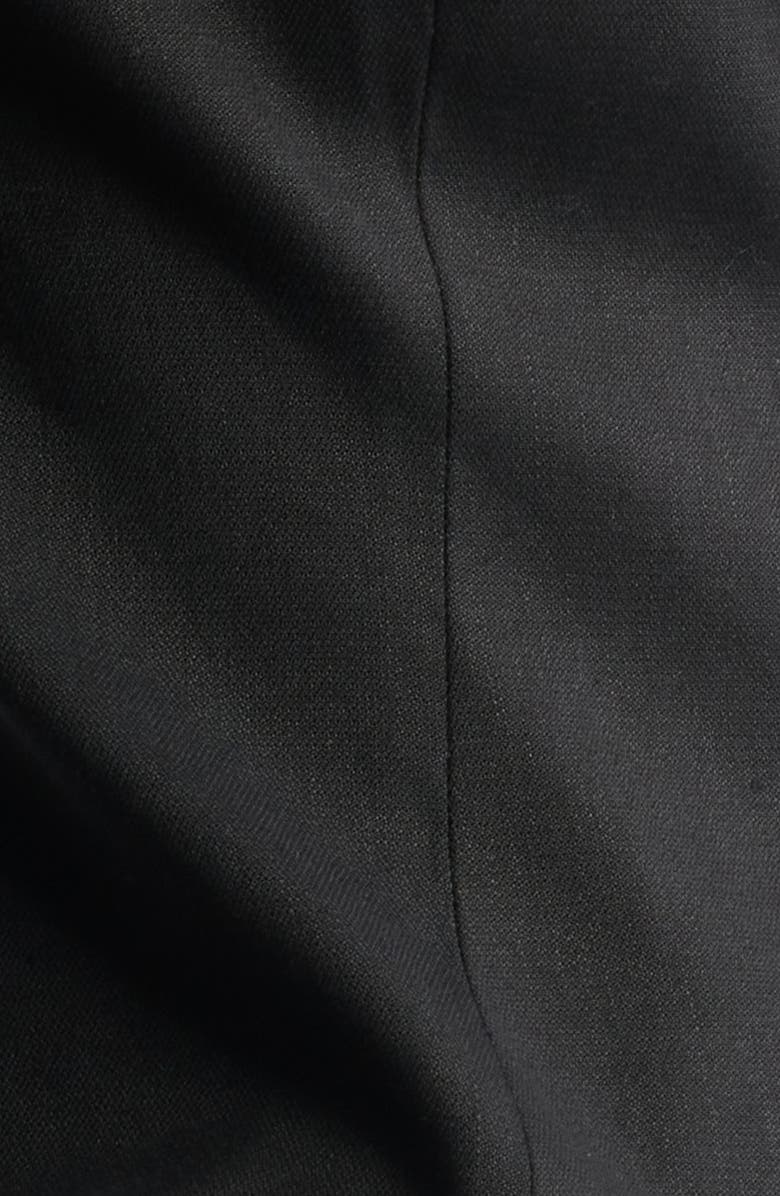 Nordstrom Linen Blend One-Button Blazer, Alternate, color, Black