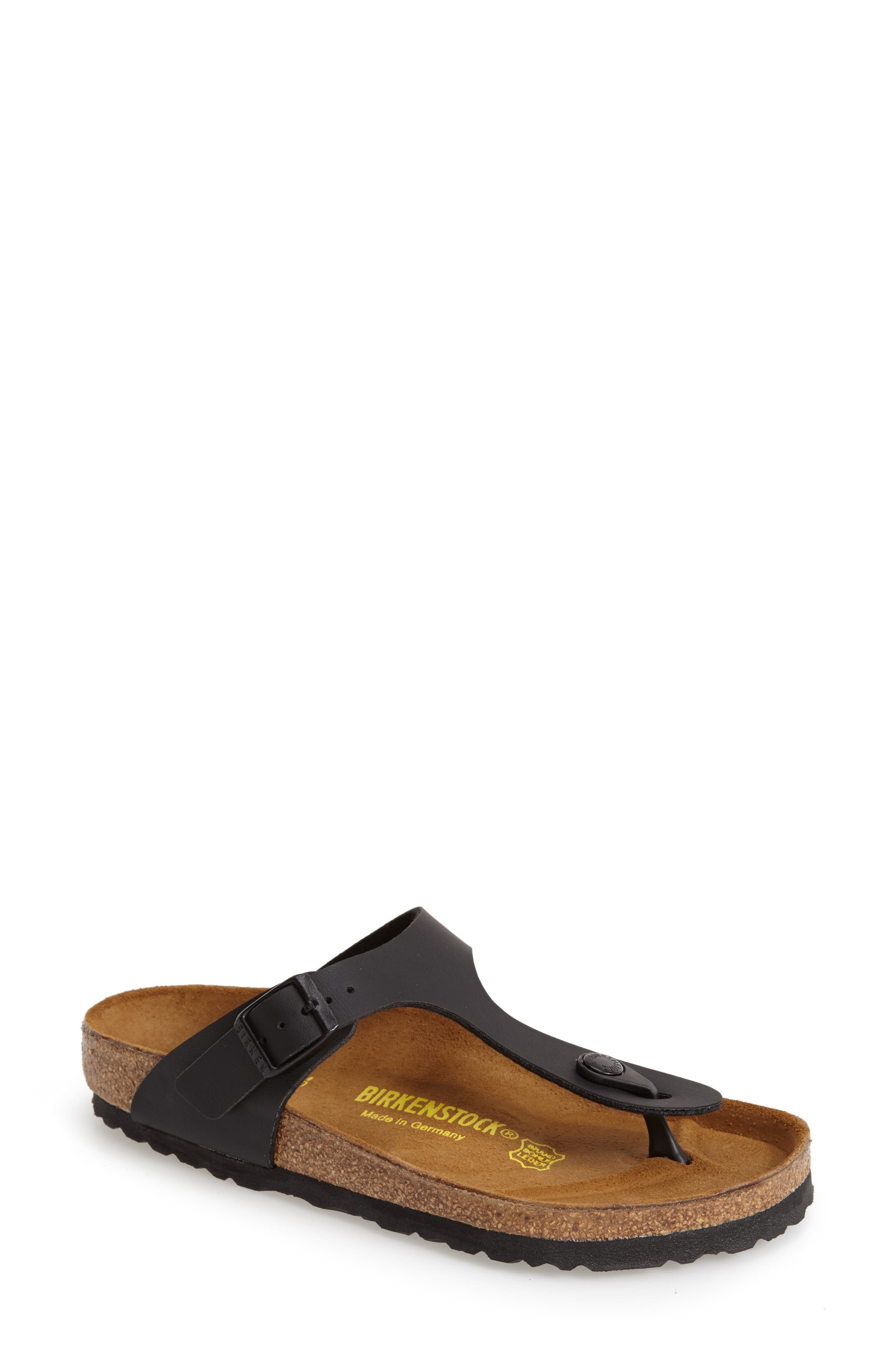 Gizeh Birko-Flor Flip Flop, Alternate, color, BLACK