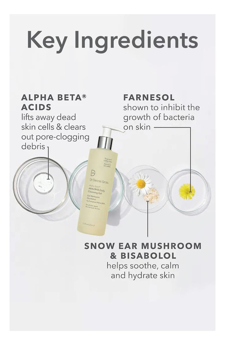 Dr. Dennis Gross Skincare Alpha Beta<sup>®</sup> AHA/BHA Daily Cleansing Gel, Alternate, color,