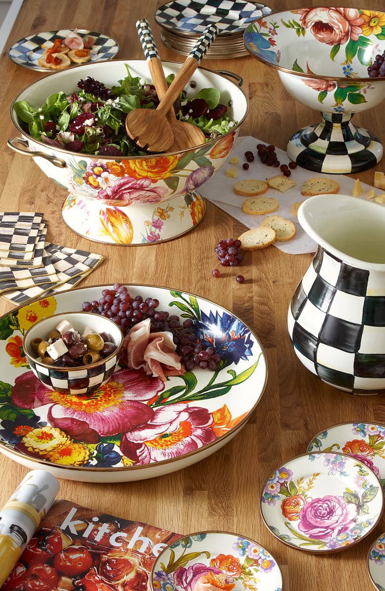 MACKENZIE CHILDS Flower Market Enameled Steel Everything Bowl, Alternate, color, 