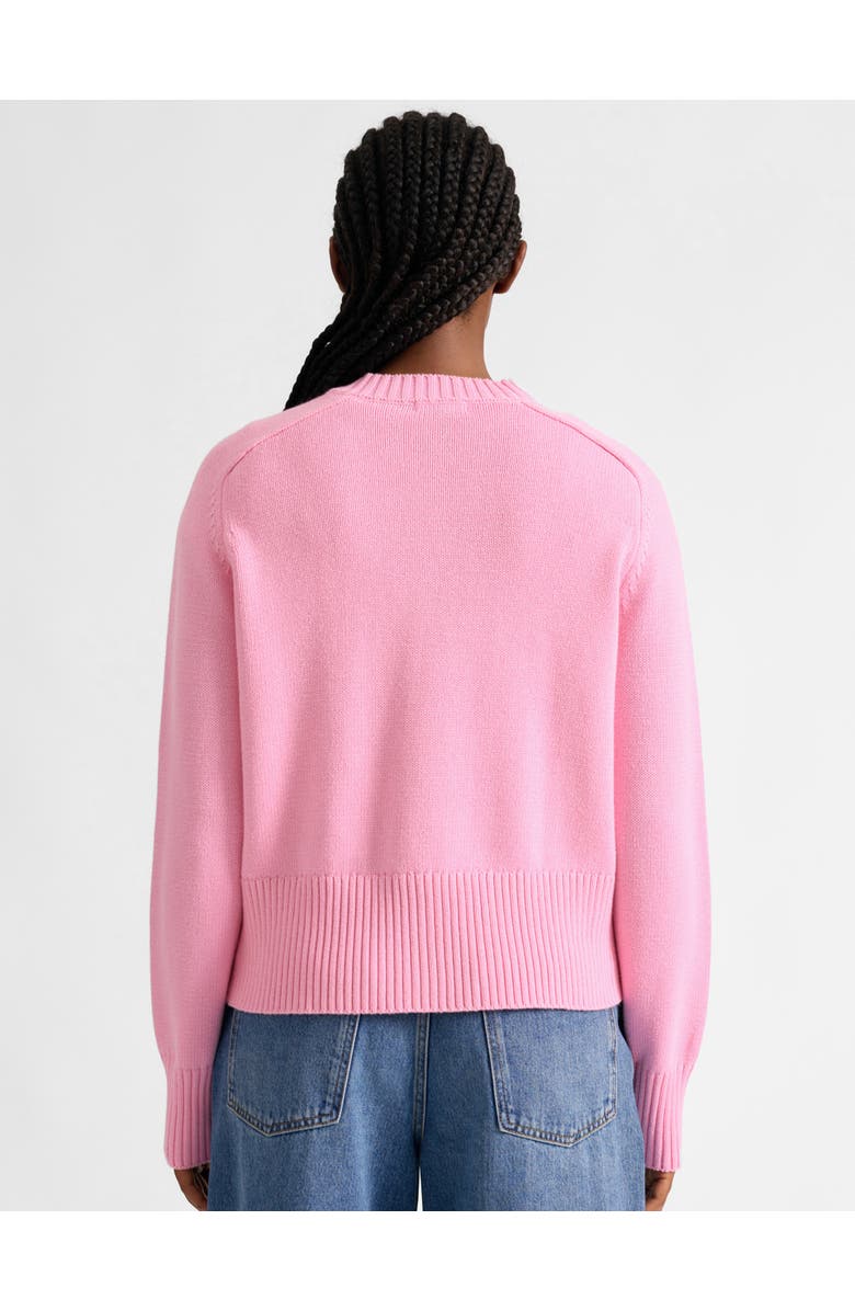 Albaray Cotton Crew Neck Cardigan, Alternate, color, Pink
