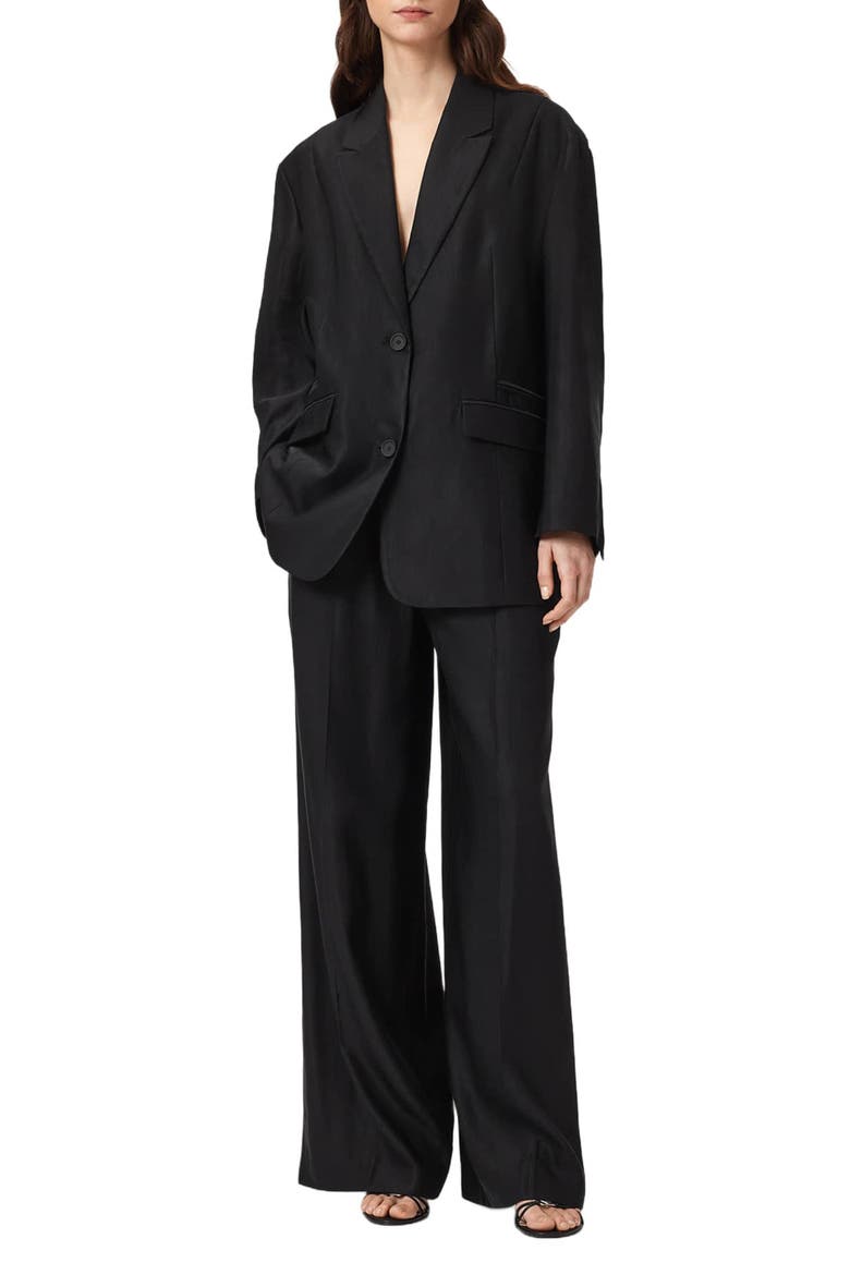 Charley Oversize Blazer, Alternate, color, BLACK