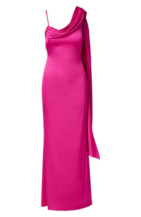 Cowl Neck Sash Gown