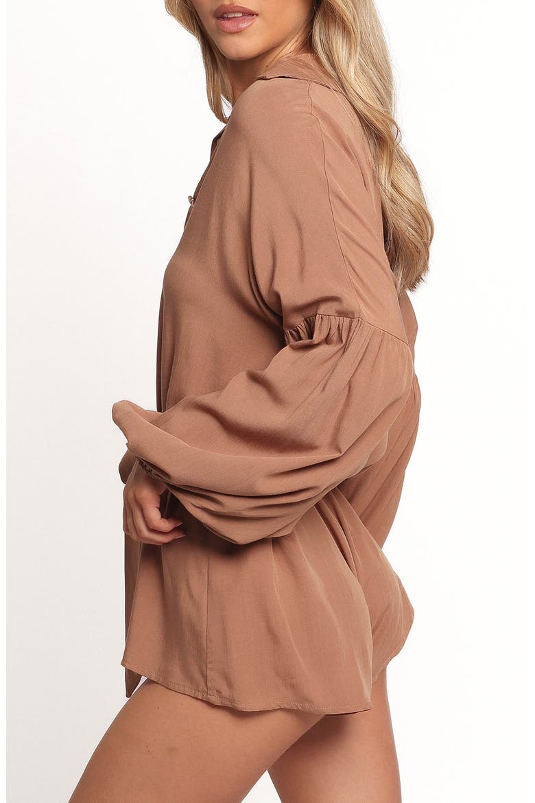 Pali Long Sleeve Romper, Alternate, color, MOCHA