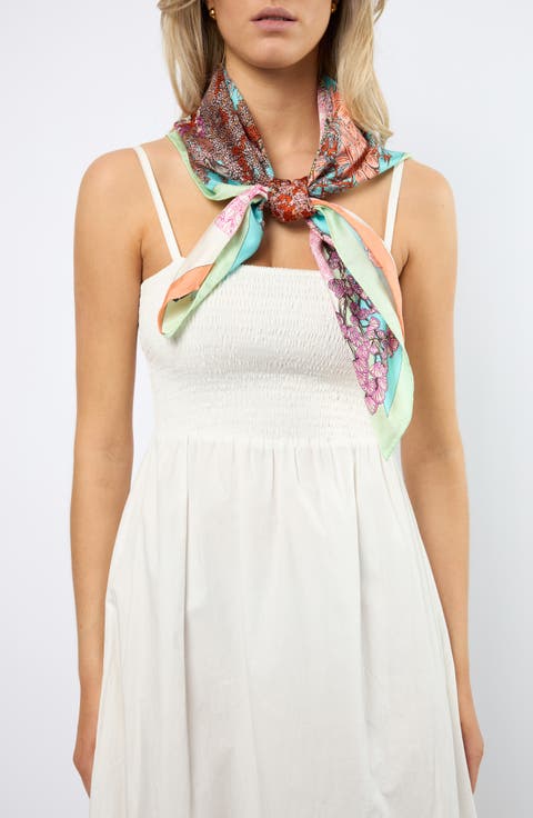 Floral Dream Large Silk Square Scarf