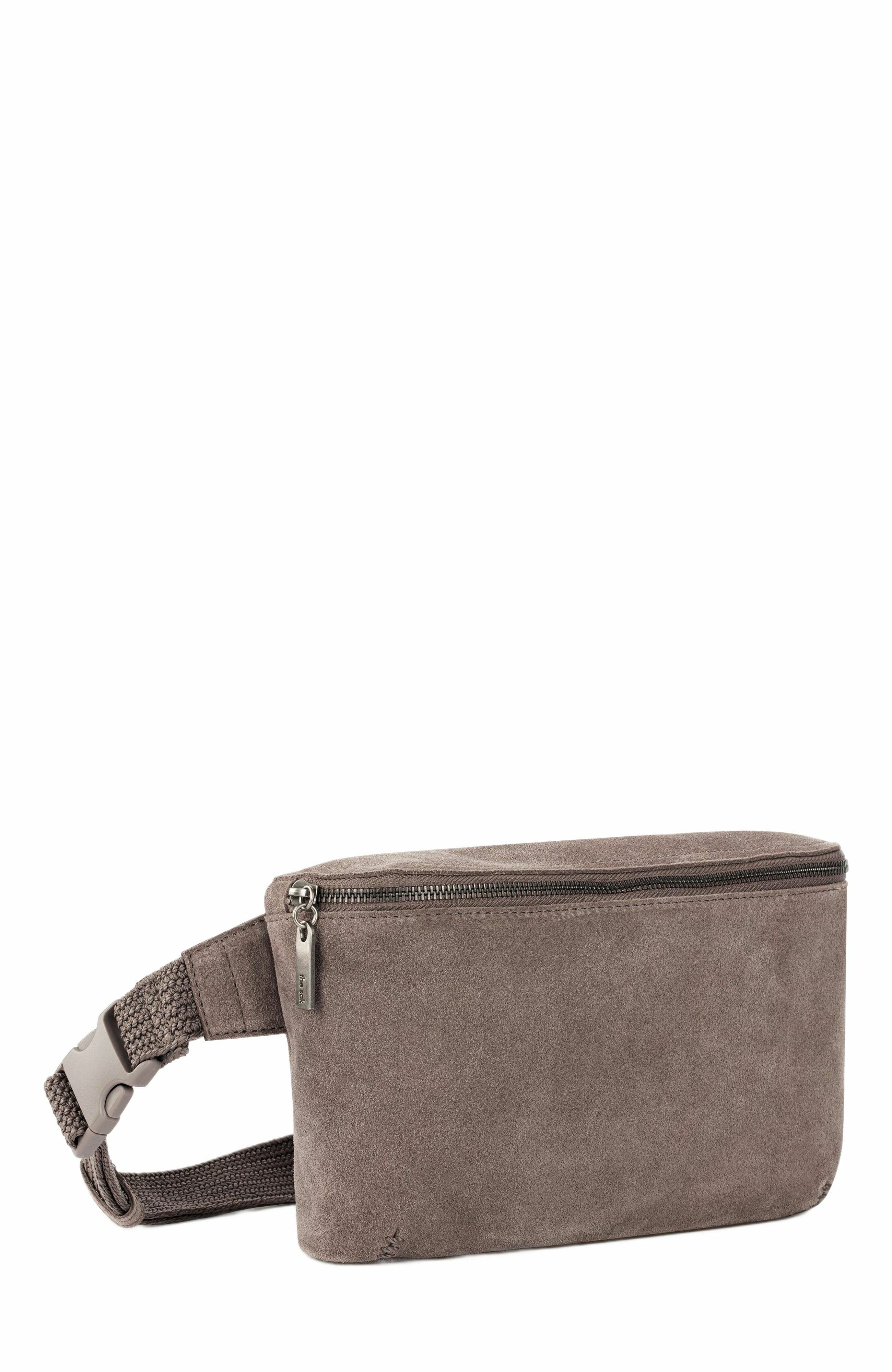 The Sak Caraway Large Belt Bag, Alternate, color, Mushroom Suede