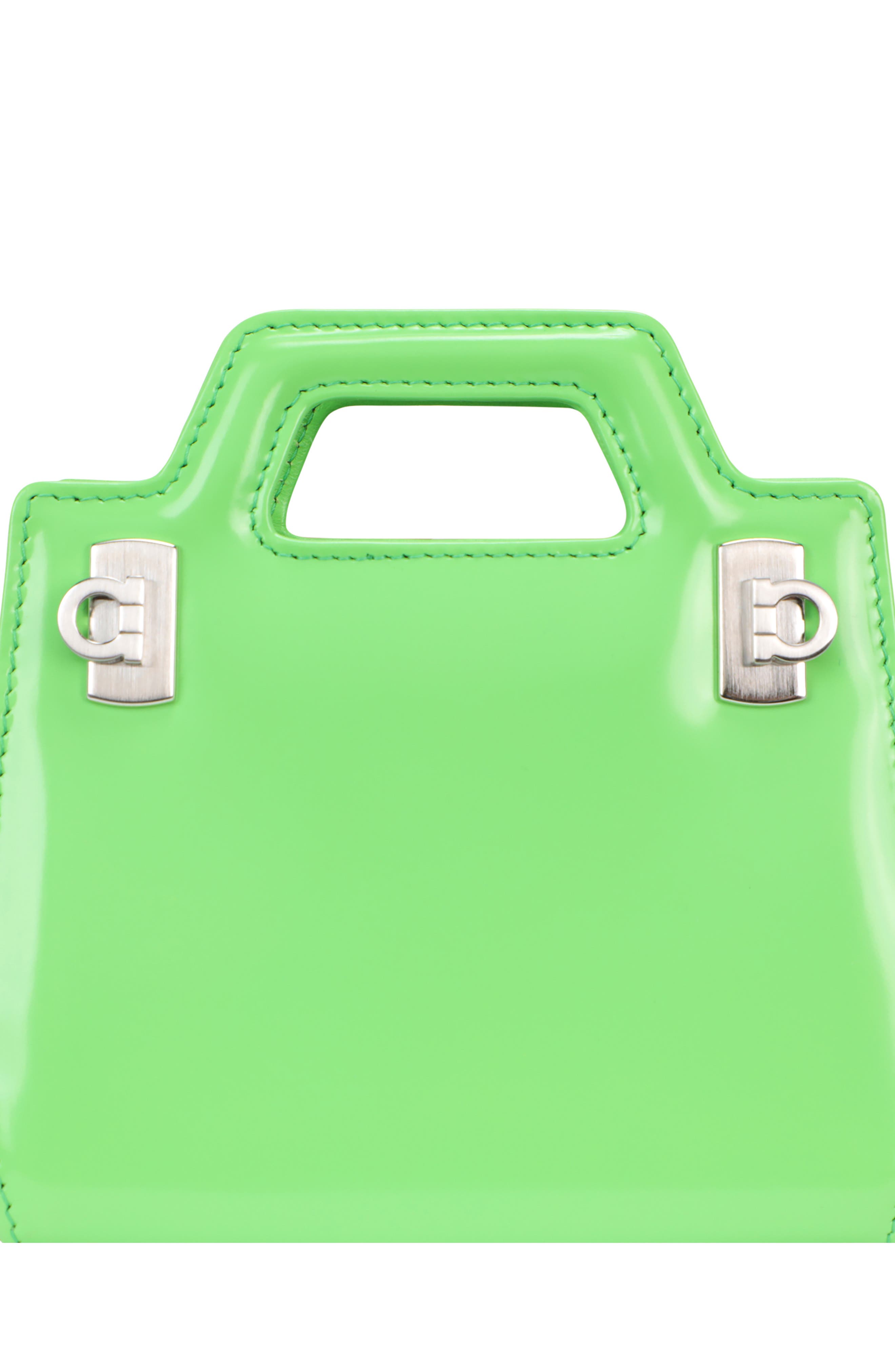 FERRAGAMO Gancio Leather Crossbody Bag, Alternate, color, 