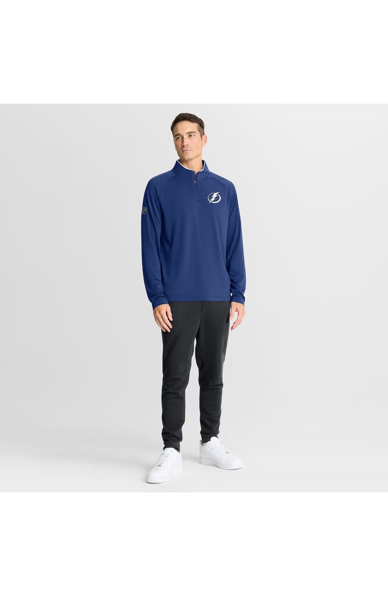 FANATICS Men
s Fanatics Blue Tampa Bay Lightning Authentic Pro Rink Training Quarter-Zip Pullover, Alternate, color, Blue