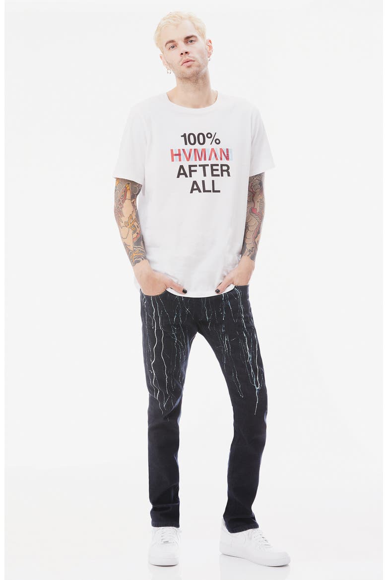 Hvman After All Graphic Crewneck T-Shirt, Alternate, color, WHITE