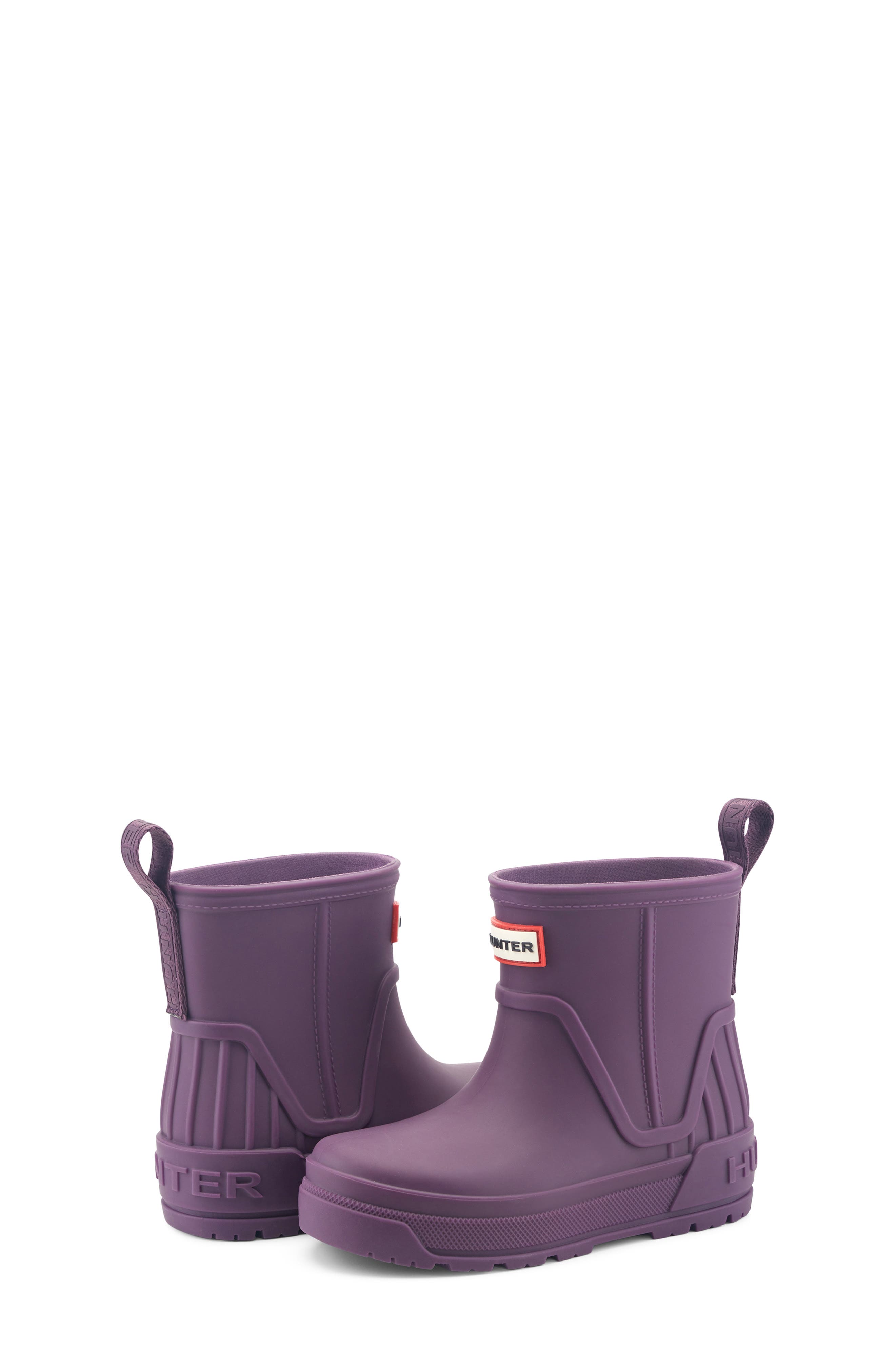 Kids' Grace Waterproof Rain Boot, Alternate, color, DARK PURPLE 500