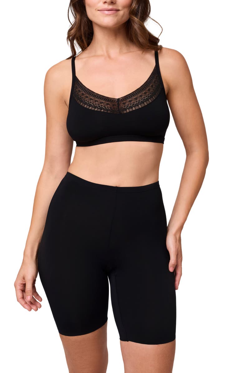 Montelle Intimates Body Bliss Biker Shorts, Alternate, color, Black