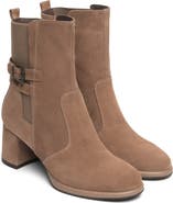 NeroGiardini Leather Block Heel Chelsea Bootie