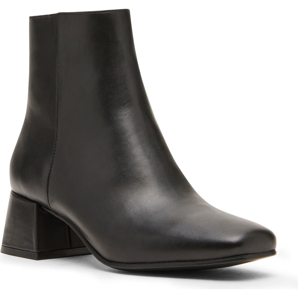 Blondo Lizzy Waterproof Square Toe Block Heel Bootie In Black
