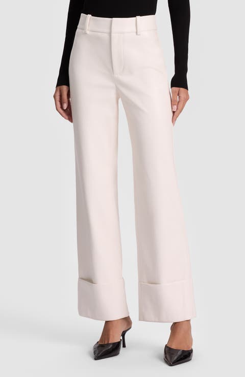 Alexander High Waist Faux Leather Pants
