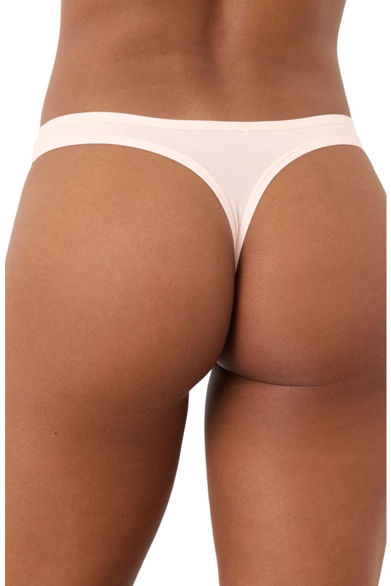 Everyday Classic Fit Thong 5-Pack Made With Organic Cotton, Alternate, color, Stillwater