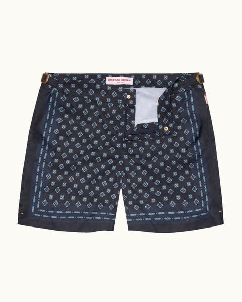 Bulldog Exclusive-Print Mid-Length Swim Shorts