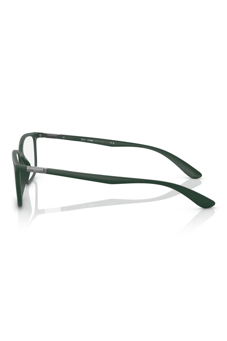 54mm Pillow Optical Glasses, Alternate, color, MATTE GREEN