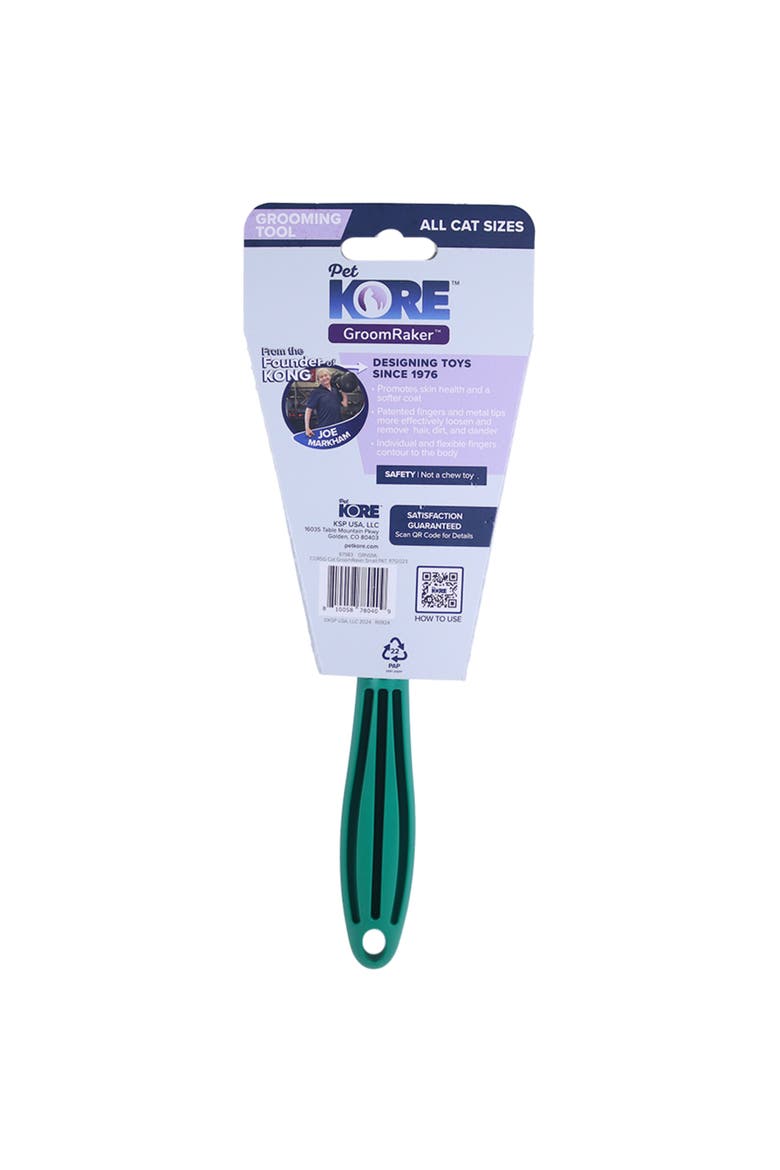 Deshedding Tool For Small Cats, Alternate, color, Green