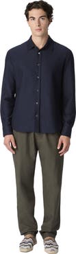 Missoni Cotton Jacquard Shirt With Tone-on-tone Zigzag Pattern