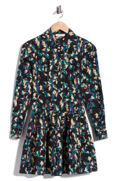 Nanette Long Sleeved Cotton Minidress