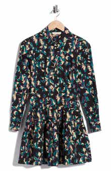 Nanette Long Sleeved Cotton Minidress