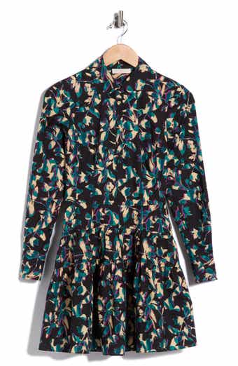 Nanette Long Sleeved Cotton Minidress