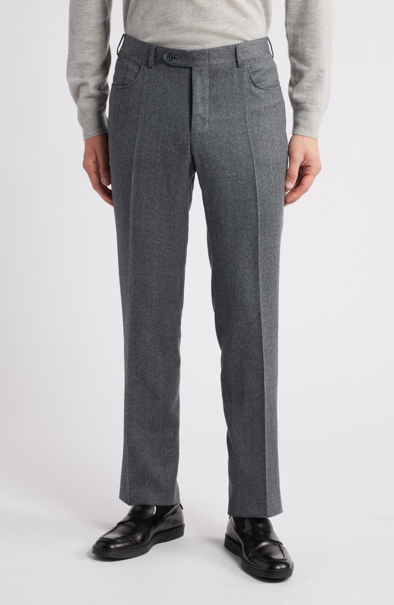 Canali Impeccable Regular Fit Wool Pants, Main, color,