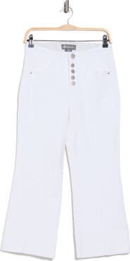 Democracy Button Fly Crop Wide Leg Pants