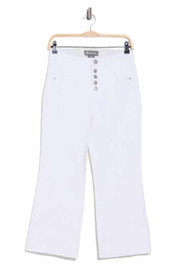 Democracy Button Fly Crop Wide Leg Pants