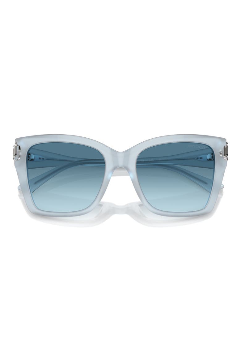 54mm Square Sunglasses, Alternate, color, OPAL BLUE