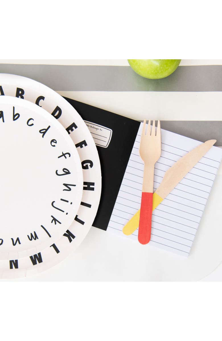 Daydream Society School Days ABC Plates, Alternate, color, 