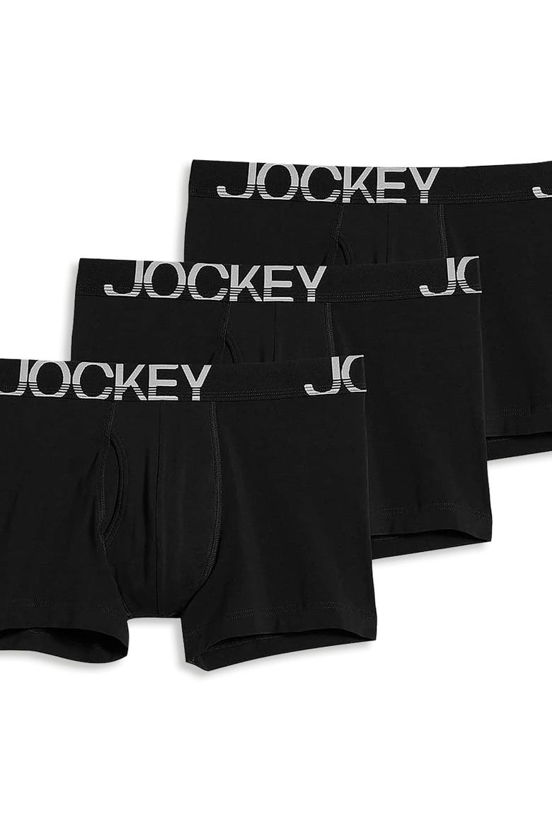 Mens ActiveStretch 4" Boxer Brief - 3 Pack, Main, color, Black