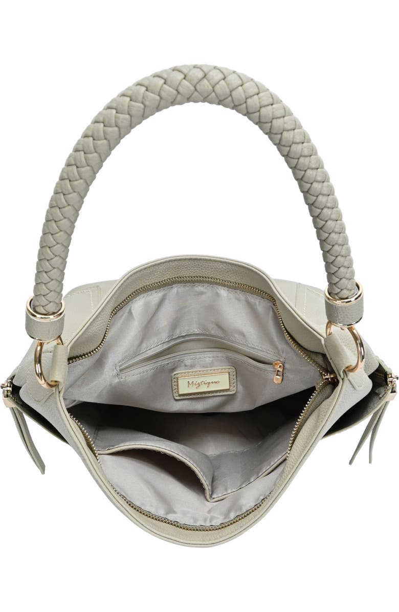 MMS Design Studio Braid Handle Hobo Bag, Alternate, color, Grey