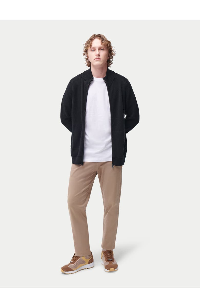 GOBI Mongolian Cashmere High Neck Full-Zip Cashmere Cardigan, Alternate, color, 