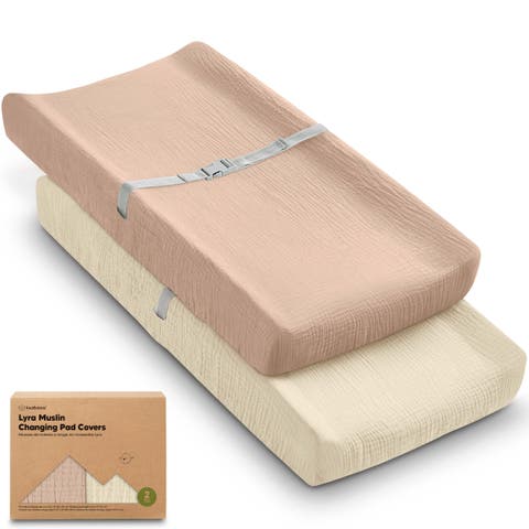 2-Pack Lyra Muslin Changing Pad Covers