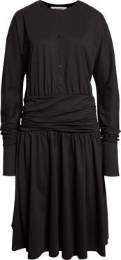 renaissance renaissance Joni Gathered Long Sleeve Jersey Dress