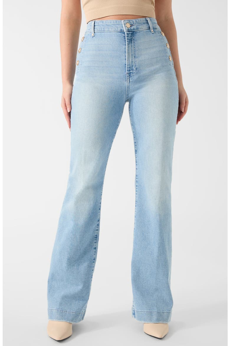New Faye High Waist Wide Leg Jeans, Main, color, BLUE