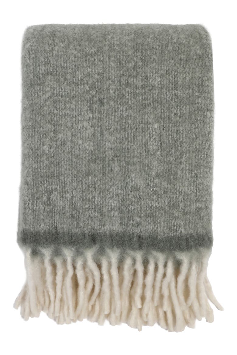 Summit Throw Blanket (Nordstrom Exclusive), Main, color, MOSS
