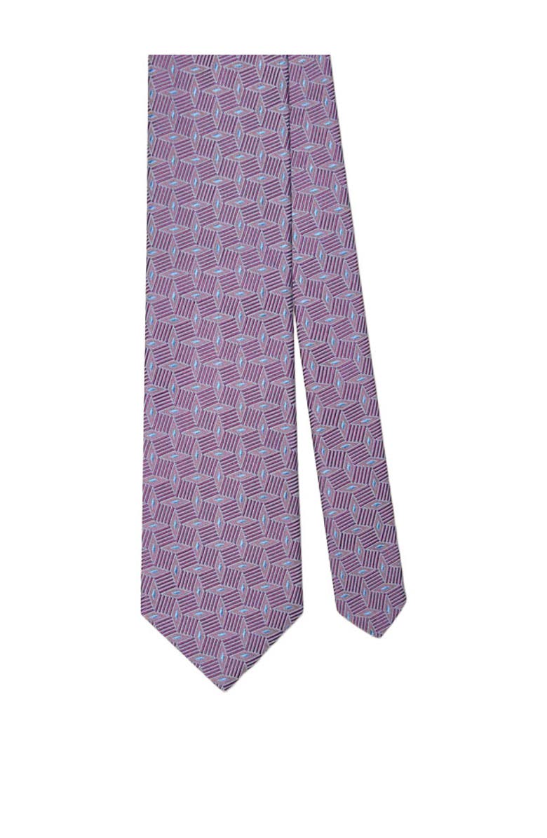 Robert Talbott Robert Diamond Cube Necktie, Main, color, Lavender