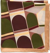 Lost Pattern Modular Silk Pocket Square