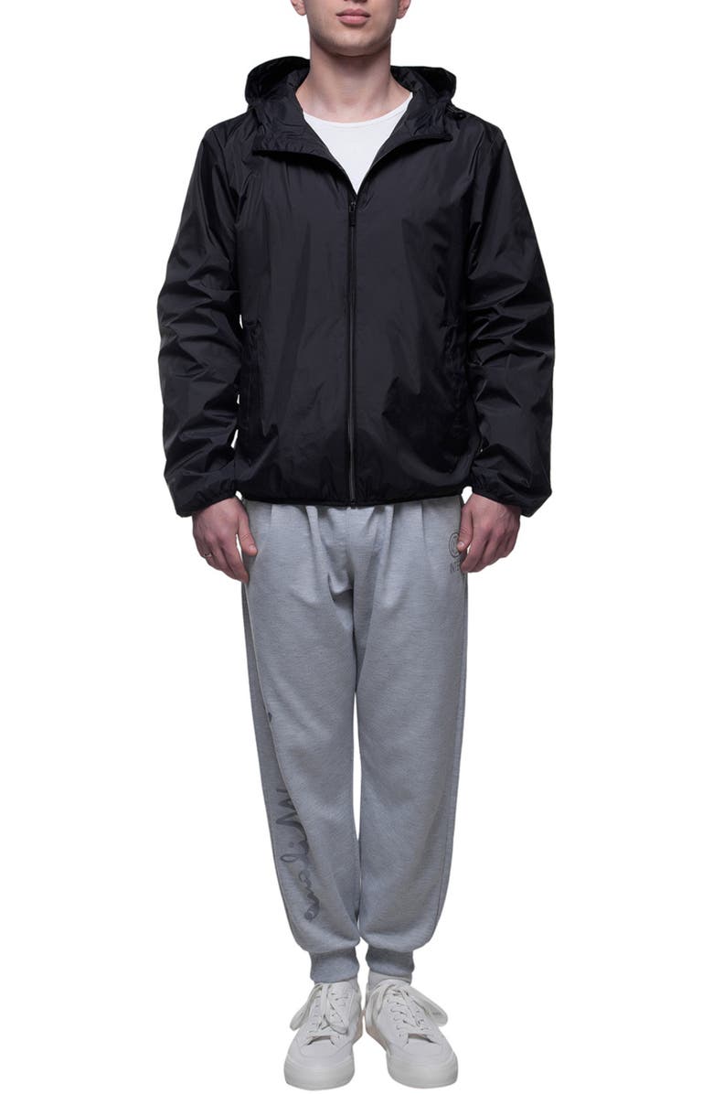 Rokka&Rolla Packable Mesh lined Windbreaker, Alternate, color, Black